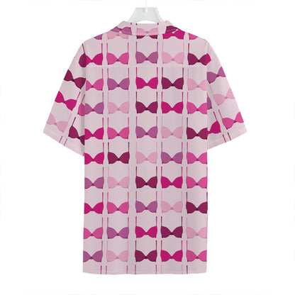 Pink Bra Breast Cancer Pattern Print Hawaiian Shirt