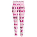 Pink Bra Breast Cancer Pattern Print High-Waisted Pocket Leggings