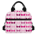 Pink Bra Breast Cancer Pattern Print Insulated Lunch Bag