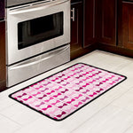 Pink Bra Breast Cancer Pattern Print Kitchen Mat