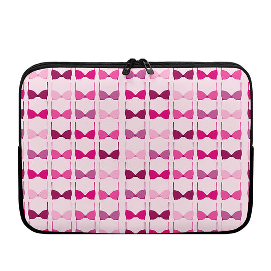 Pink Bra Breast Cancer Pattern Print Laptop Sleeve