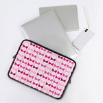 Pink Bra Breast Cancer Pattern Print Laptop Sleeve