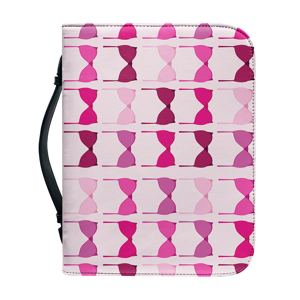 Pink Bra Breast Cancer Pattern Print Leather Bible Cover