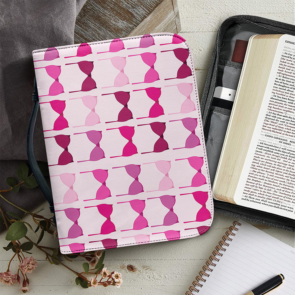 Pink Bra Breast Cancer Pattern Print Leather Bible Cover