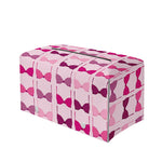 Pink Bra Breast Cancer Pattern Print Leather Tissue Box Cover