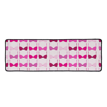 Pink Bra Breast Cancer Pattern Print Long Kitchen Mat
