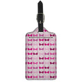Pink Bra Breast Cancer Pattern Print Luggage Tag
