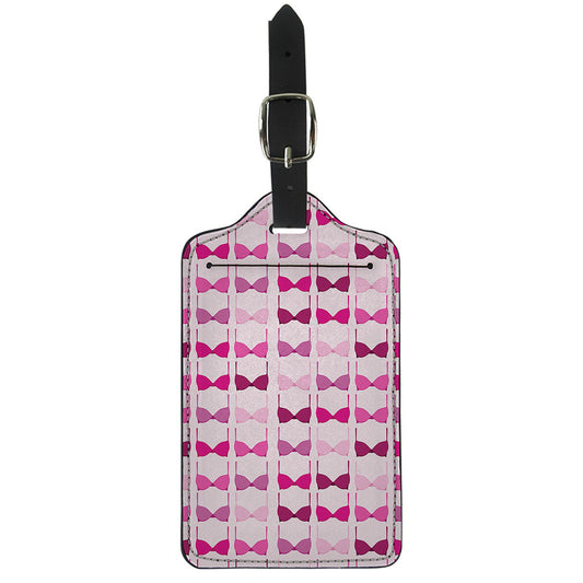 Pink Bra Breast Cancer Pattern Print Luggage Tag