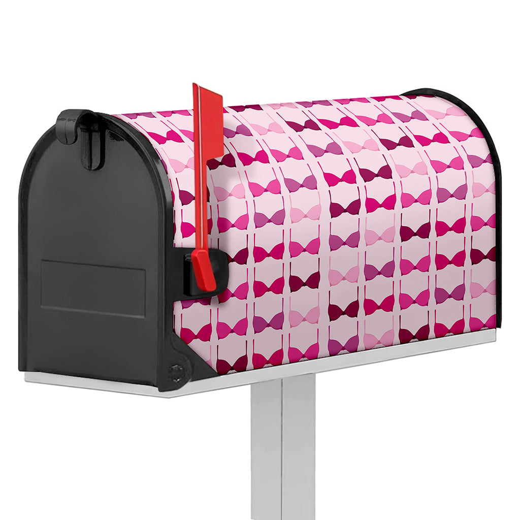 Pink Bra Breast Cancer Pattern Print Mailbox Cover