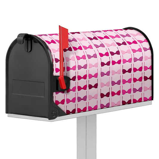 Pink Bra Breast Cancer Pattern Print Mailbox Cover