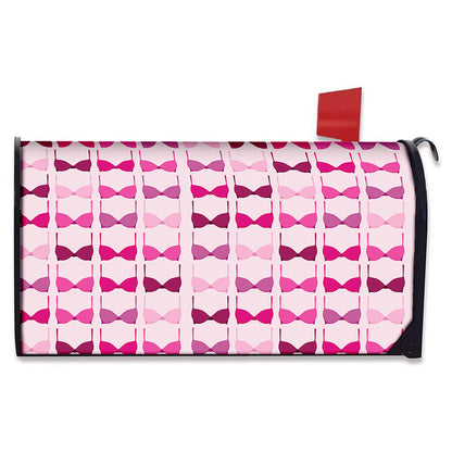 Pink Bra Breast Cancer Pattern Print Mailbox Cover