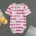 Pink Bra Breast Cancer Pattern Print Men's Bodysuit