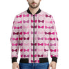 Pink Bra Breast Cancer Pattern Print Men's Bomber Jacket