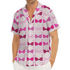 Pink Bra Breast Cancer Pattern Print Men's Deep V-Neck Shirt