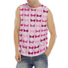 Pink Bra Breast Cancer Pattern Print Men's Fitness Tank Top