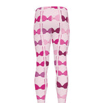 Pink Bra Breast Cancer Pattern Print Men's leggings