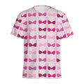 Pink Bra Breast Cancer Pattern Print Men's Athletic T-Shirt