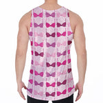 Pink Bra Breast Cancer Pattern Print Men's Velvet Tank Top