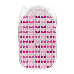 Pink Bra Breast Cancer Pattern Print Mesh Laundry Hamper