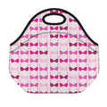 Pink Bra Breast Cancer Pattern Print Neoprene Lunch Bag