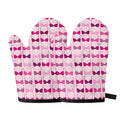 Pink Bra Breast Cancer Pattern Print Oven Mitts
