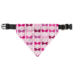 Pink Bra Breast Cancer Pattern Print Over The Collar Dog Bandana