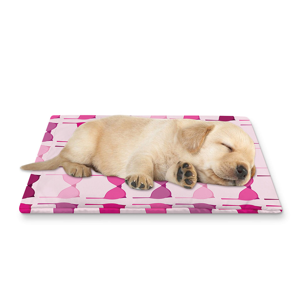 Pink Bra Breast Cancer Pattern Print Pet Cooling Mat Cover