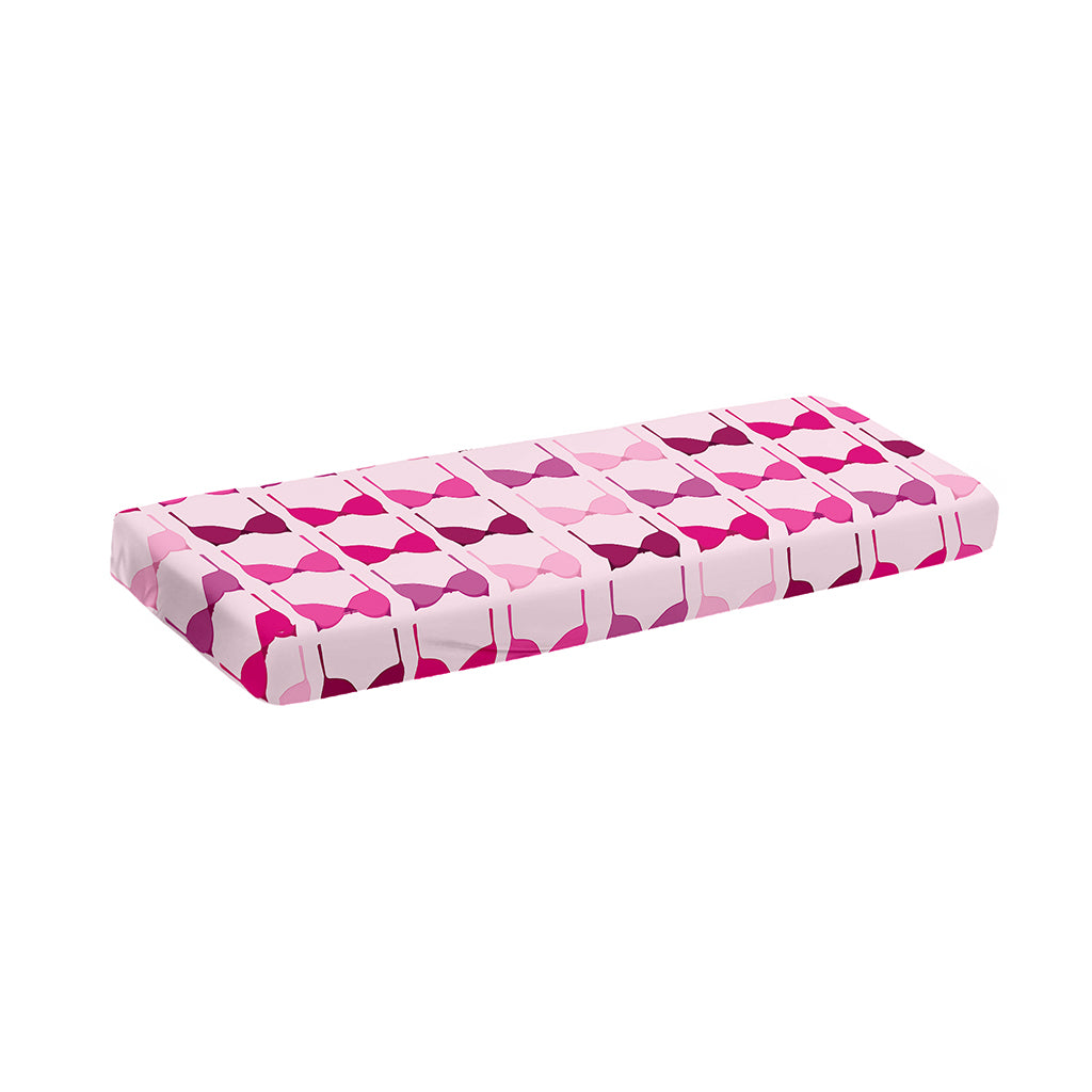 Pink Bra Breast Cancer Pattern Print Piano Keyboard Cover