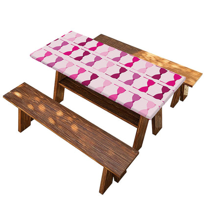 Pink Bra Breast Cancer Pattern Print Picnic Table Cover