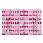 Pink Bra Breast Cancer Pattern Print Placemat