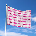 Pink Bra Breast Cancer Pattern Print Polyester Flag