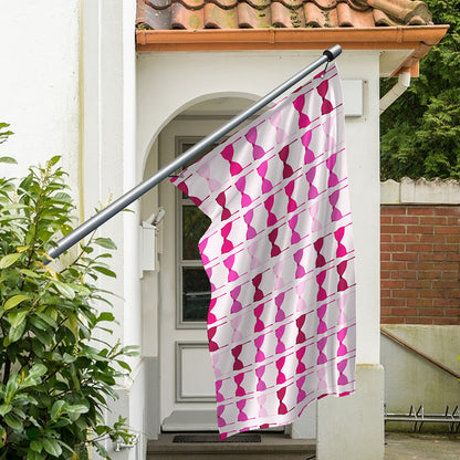 Pink Bra Breast Cancer Pattern Print Polyester Flag