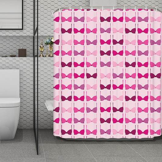 Pink Bra Breast Cancer Pattern Print Polyester Shower Curtain