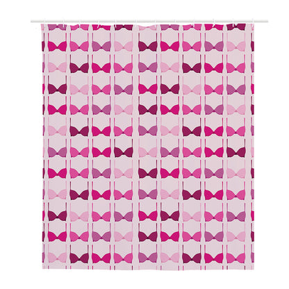 Pink Bra Breast Cancer Pattern Print Polyester Shower Curtain