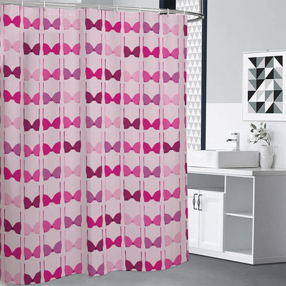 Pink Bra Breast Cancer Pattern Print Premium Shower Curtain