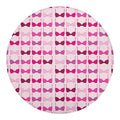 Pink Bra Breast Cancer Pattern Print Round Blanket