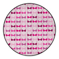 Pink Bra Breast Cancer Pattern Print Round Floor Mat