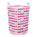 Pink Bra Breast Cancer Pattern Print Round Laundry Basket