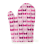 Pink Bra Breast Cancer Pattern Print Single Oven Mitt