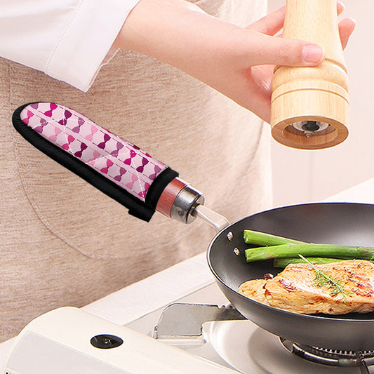 Pink Bra Breast Cancer Pattern Print Skillet Handle Cover