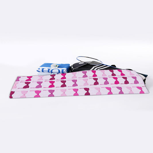 Pink Bra Breast Cancer Pattern Print Sports Towel