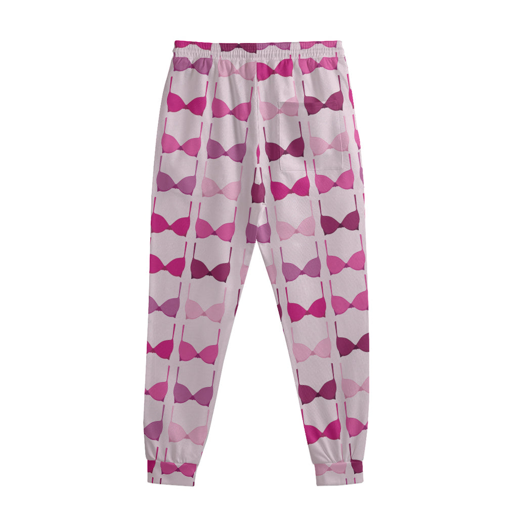 Pink Bra Breast Cancer Pattern Print Sweatpants