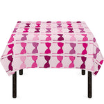 Pink Bra Breast Cancer Pattern Print Tablecloth