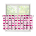 Pink Bra Breast Cancer Pattern Print Tier Curtains
