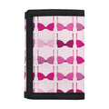Pink Bra Breast Cancer Pattern Print Trifold Wallet
