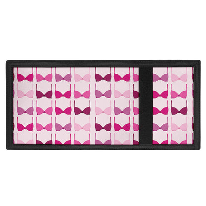 Pink Bra Breast Cancer Pattern Print Trifold Wallet
