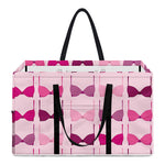 Pink Bra Breast Cancer Pattern Print Utility Tote Bag