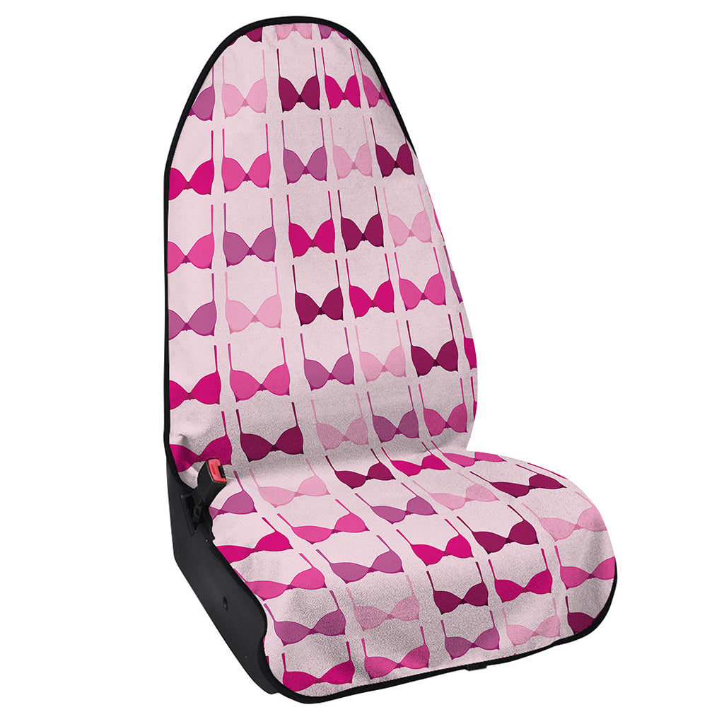 Pink Bra Breast Cancer Pattern Print Waterproof Car Seat Cover