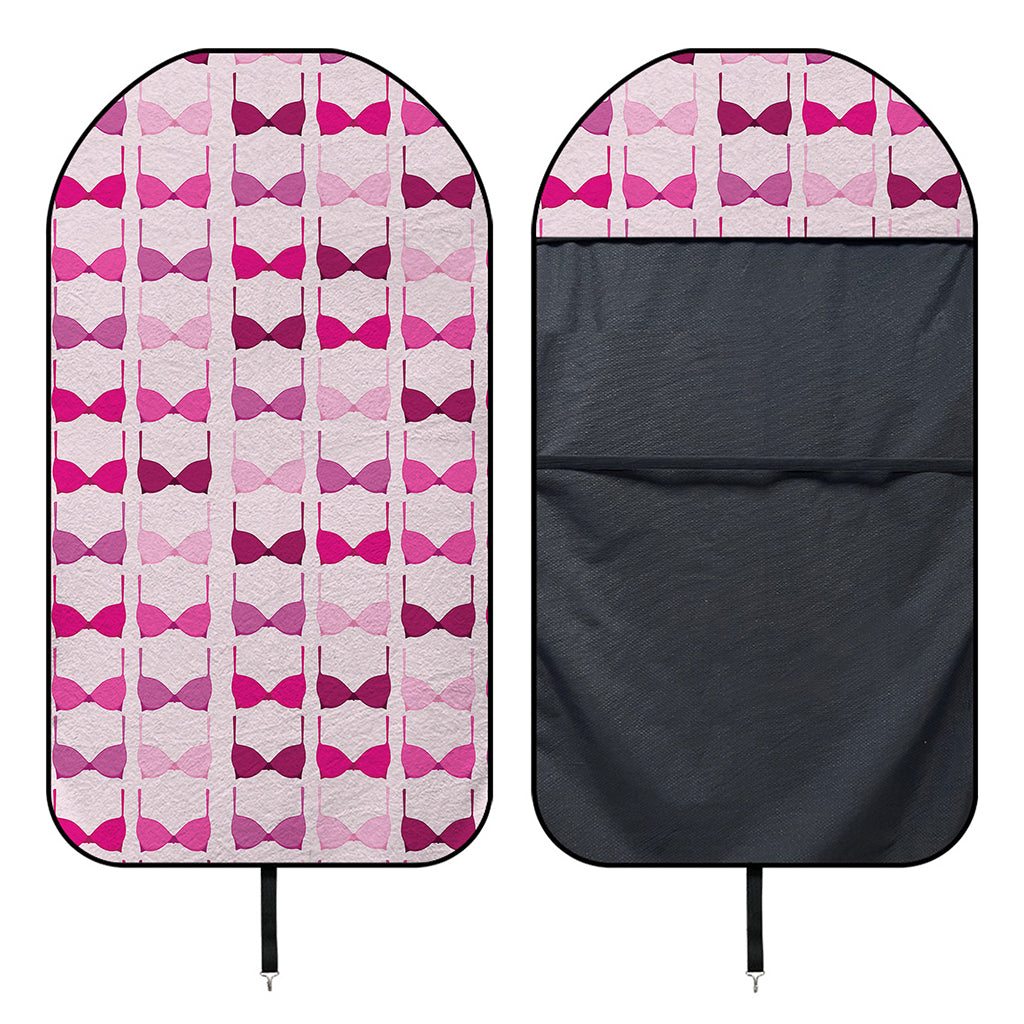 Pink Bra Breast Cancer Pattern Print Waterproof Car Seat Cover