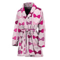 Pink Bra Breast Cancer Pattern Print Women's Bathrobe